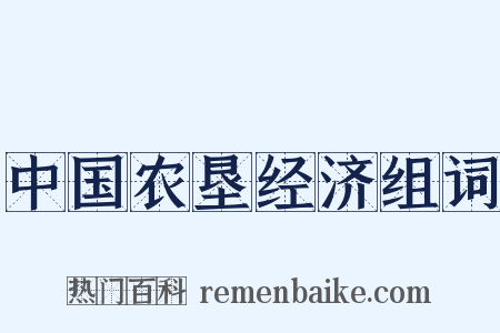 中国农垦经济组词是什么意思的图片